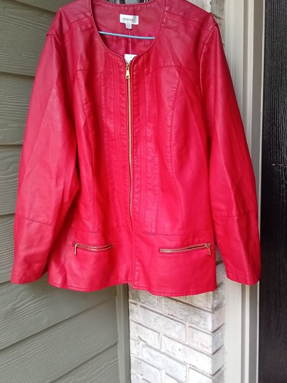 The Avenue Red Leather Jacket is a women's special edition from 2009